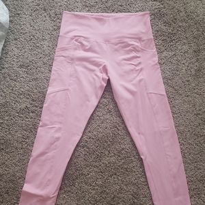 Pink workout leggings